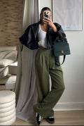 Olive Wide leg pants