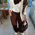 Brown Wide leg pants