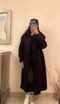 Black Long coat over size