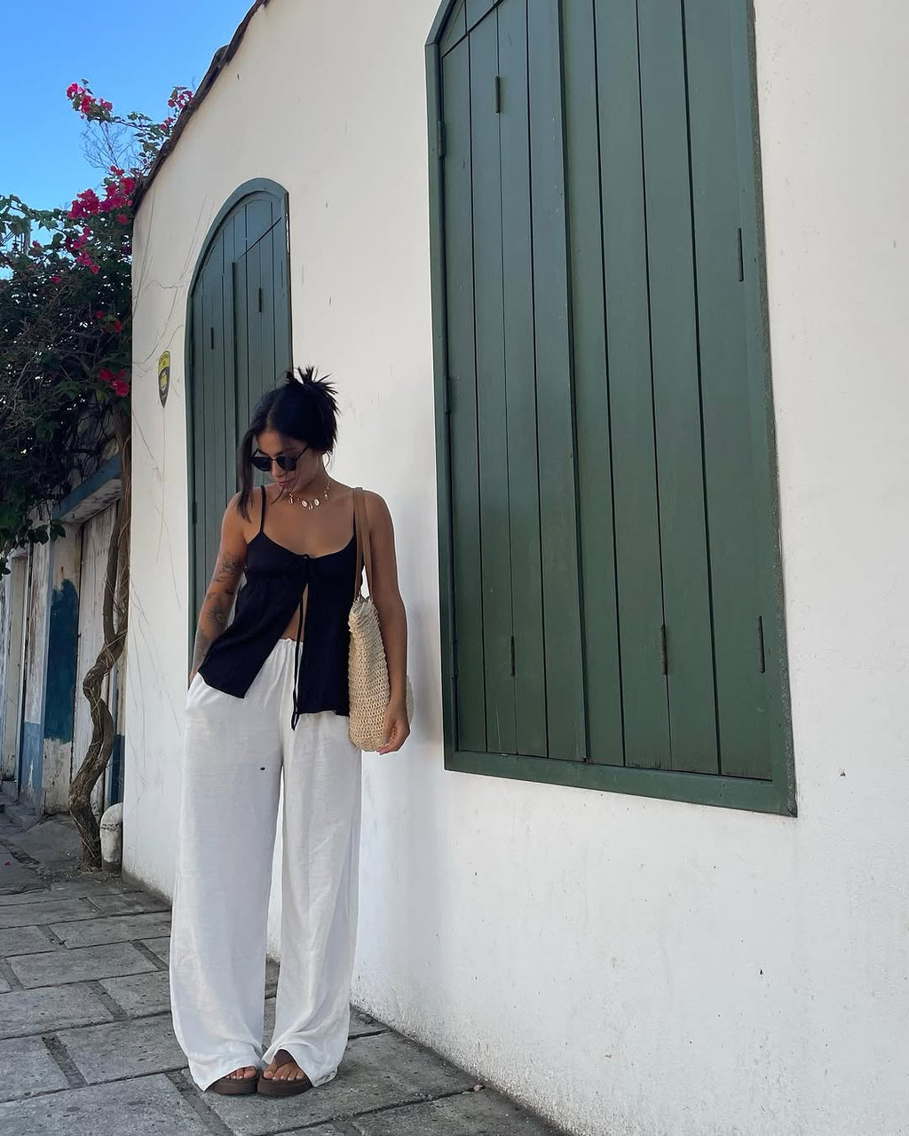 Bland linen pants