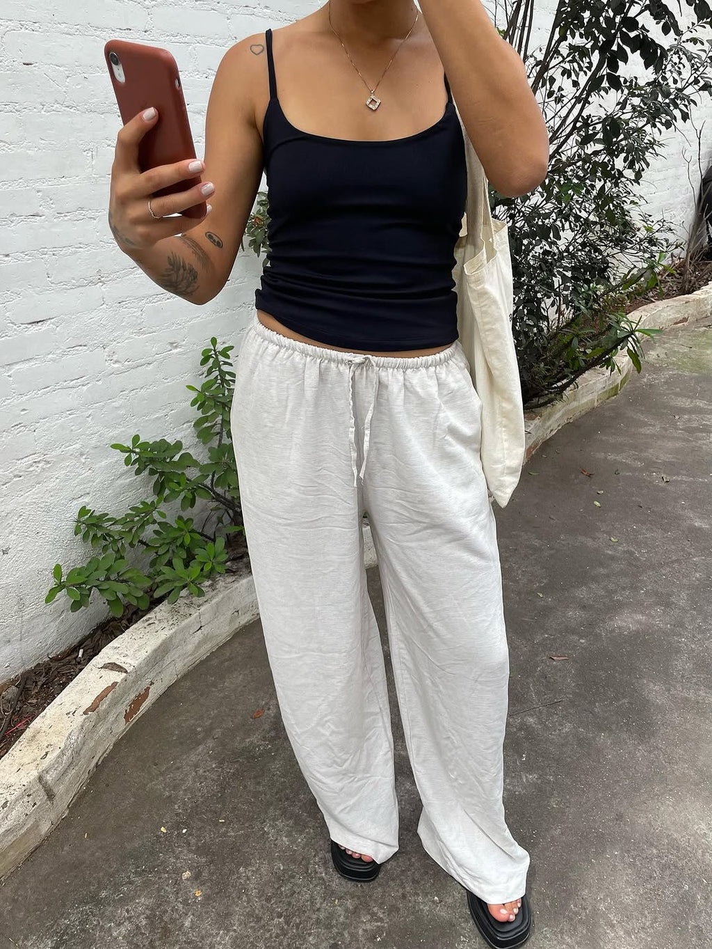 Bland linen pants