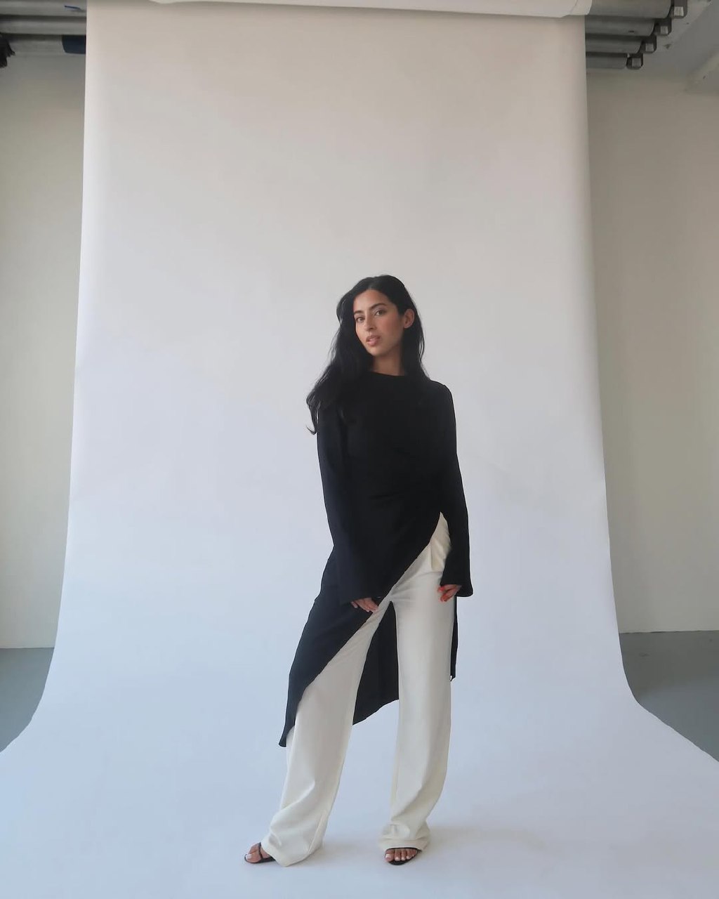 Black ASYMMETRIC TUNIC shirt8