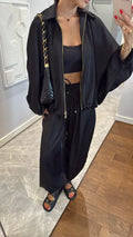 Set satin oversized