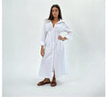 poplin waisted dress