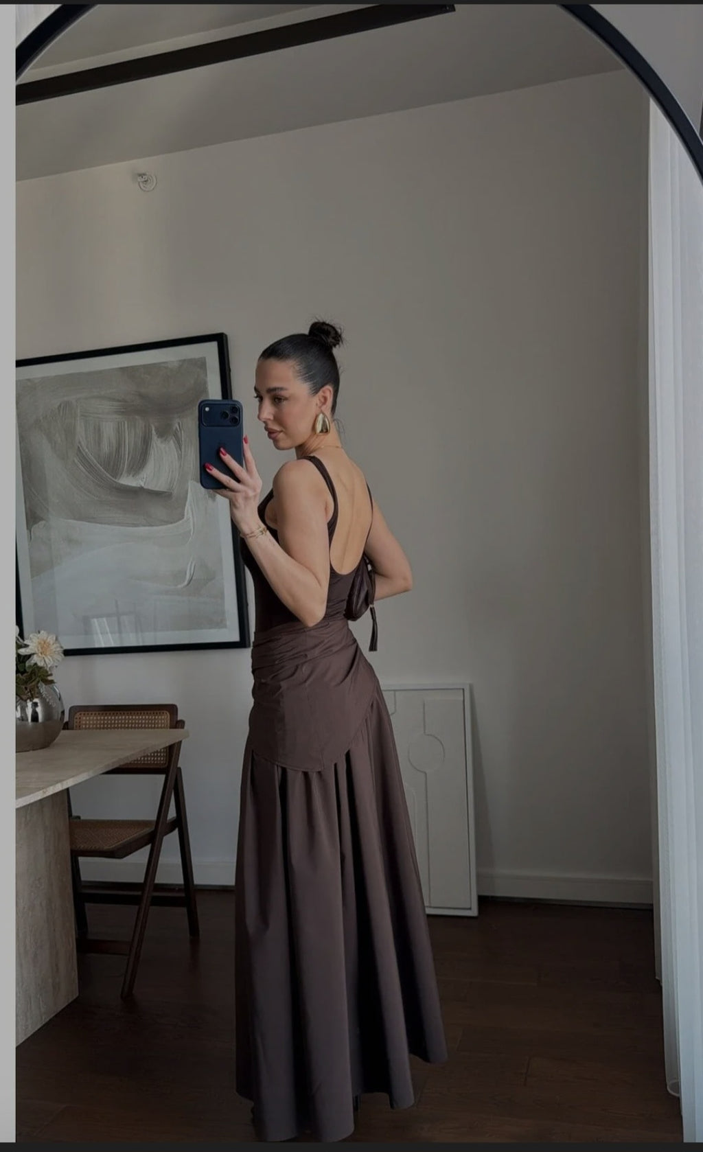 Waist tie skirt