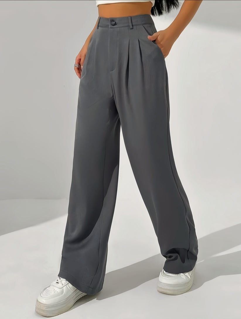 Dark Gray Wide Leg Pants