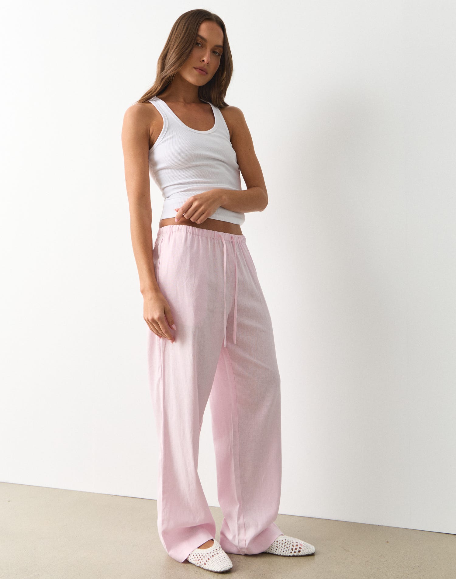 Bland linen pants