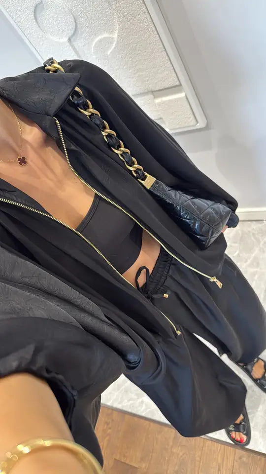 Set satin oversized