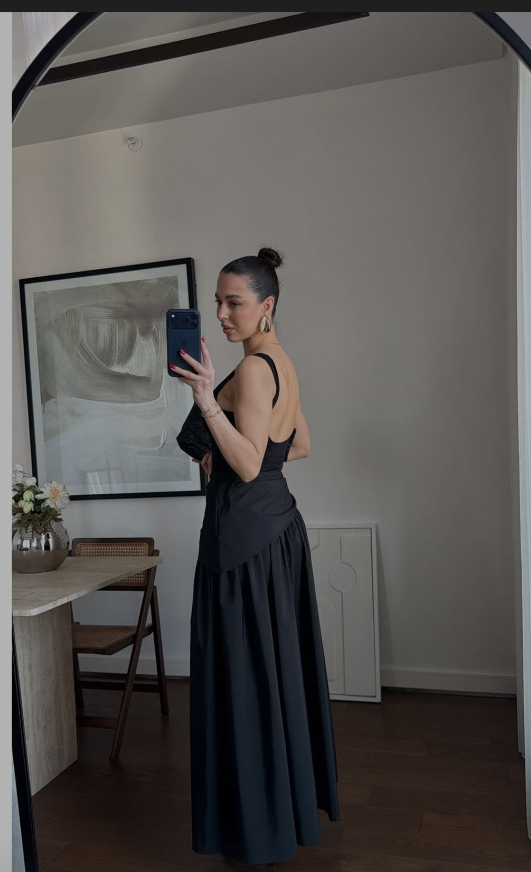 Waist tie skirt