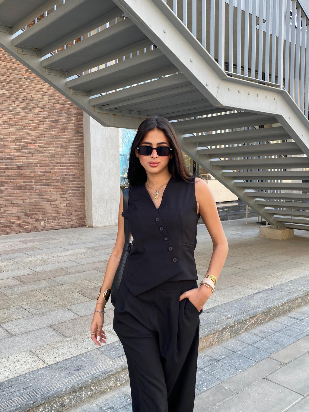 Asymmetric vest
